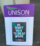 Salford Royal Hospital applause and protest 